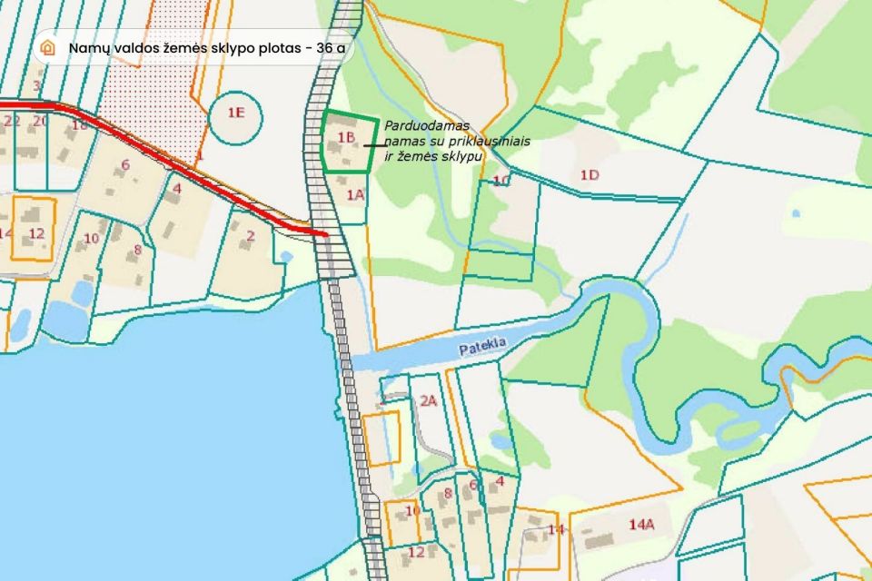 Gražioje vietoje! Parduodamas dviejų galų gyvenamasis namas - sodyba Telšių r., Pateklėnų k., Pateklos g.