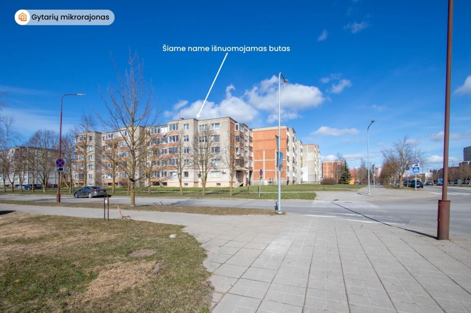 I&scaron;nuomojamas 1-no kambario butas K.Korsako g. 18, &Scaron;iaulių mieste.