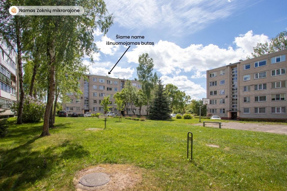 I&scaron;nuomojamas 2 kambarių butas Zoknių mikrorajone, Radvili&scaron;kio g. 116, &Scaron;iauliuose