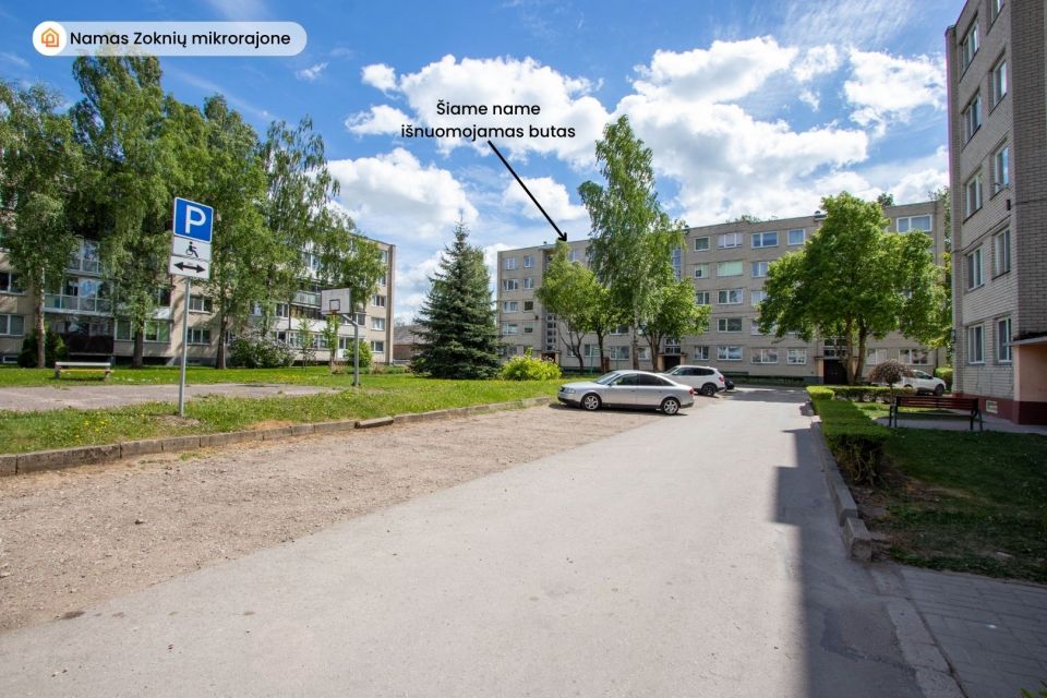 I&scaron;nuomojamas 2 kambarių butas Zoknių mikrorajone, Radvili&scaron;kio g. 116, &Scaron;iauliuose