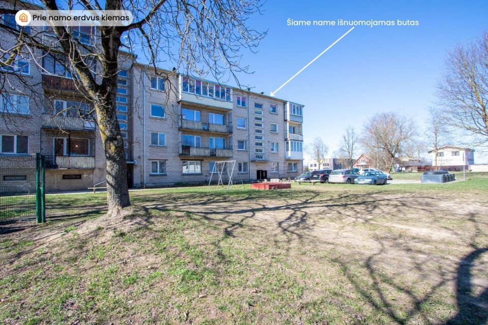 Išnuomojamas erdvus 1 kambario butas centrinėje miesto dalyje, Basanavičiaus g. 18A, Šiauliuose
