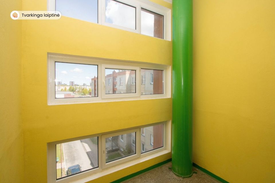 Išnuomojamas erdvus 1 kambario butas pietinėje miesto dalyje, Korsako g. 55, Šiauliuose