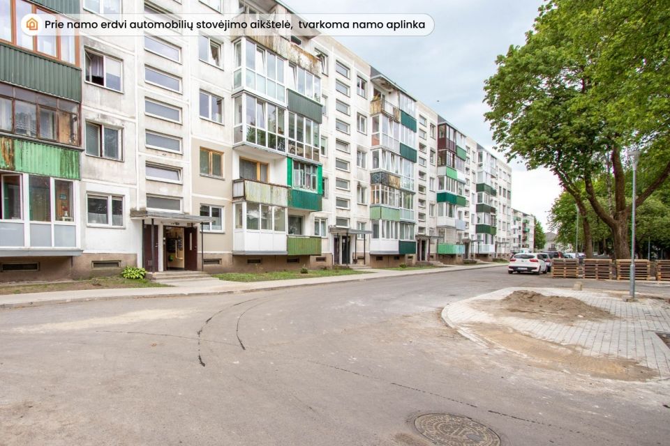 I&scaron;nuomojamas naujai kapitaliai suremontuotas 2 kambarių butas A. J. Greimo g. 62, &Scaron;iauliuose