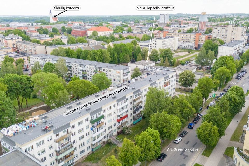 I&scaron;nuomojamas naujai kapitaliai suremontuotas 2 kambarių butas A. J. Greimo g. 62, &Scaron;iauliuose