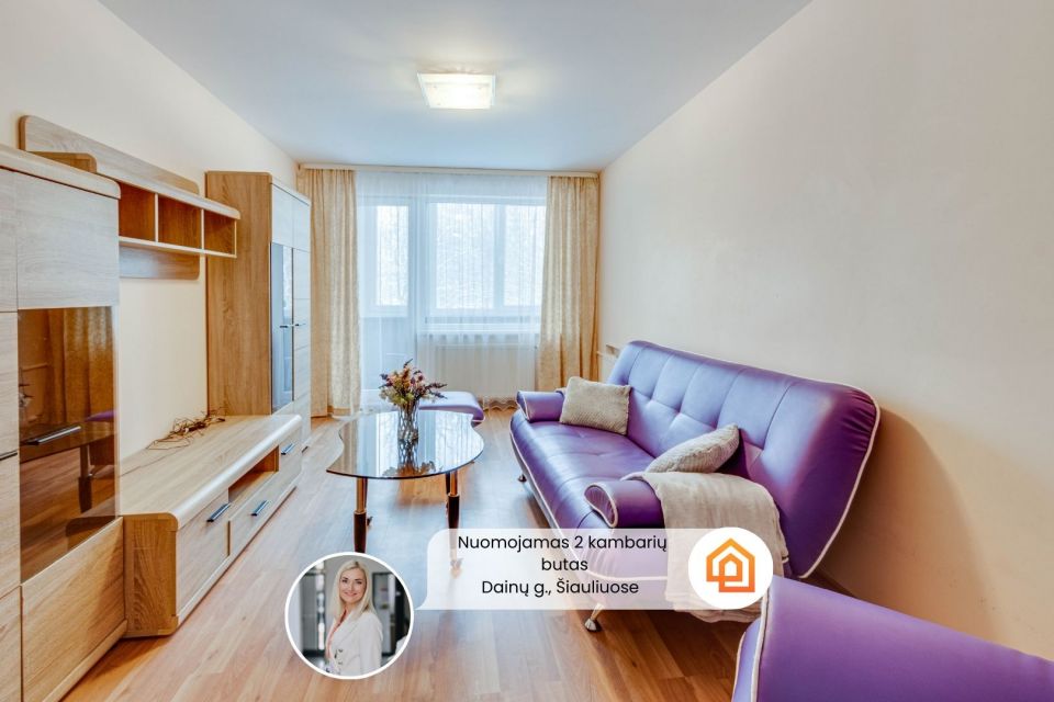 I&scaron;nuomojamas tvarkingas 2 &ndash; jų kambarių butas 2 &ndash; ame auk&scaron;te Dainų g. 6, &Scaron;iauliuose