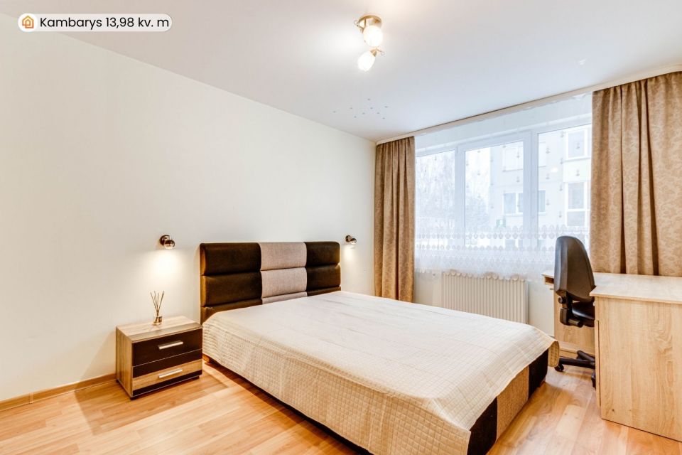 I&scaron;nuomojamas tvarkingas 2 &ndash; jų kambarių butas 2 &ndash; ame auk&scaron;te Dainų g. 6, &Scaron;iauliuose