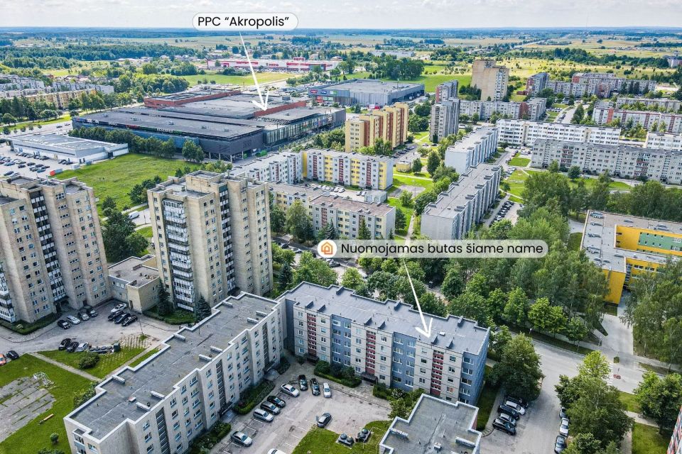 I&scaron;nuomojamas tvarkingas 2 &ndash; jų kambarių butas 2 &ndash; ame auk&scaron;te Dainų g. 6, &Scaron;iauliuose