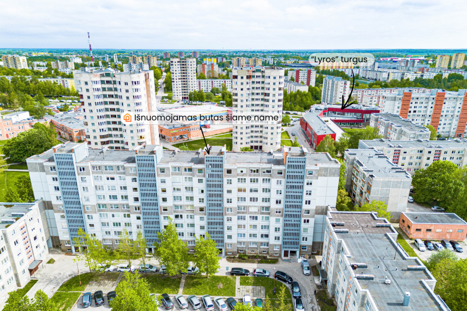 I&scaron;nuomojamas tvarkingas 2 kambarių butas 1 - ajame auk&scaron;te Dainų g. 46A, &Scaron;iauliuose