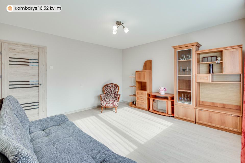 I&scaron;nuomojamas tvarkingas 2 kambarių butas 1 - ajame auk&scaron;te Dainų g. 46A, &Scaron;iauliuose