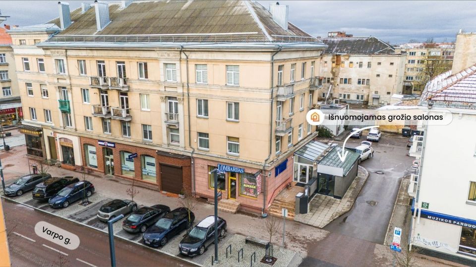 Išnuomojamos įrengtos grožio salono patalpos Šiaulių miesto centre, Vilniaus g. 154!