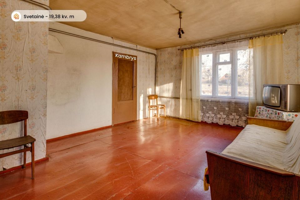 I&scaron;skirtinėje vietoje, ant upės kranto parduodama sodyba su 25,35 arų sklypu, Tel&scaron;iu rajone, Kaunatavoje, Dvaro g. 3