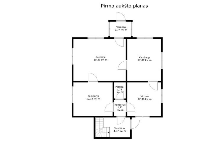 I&scaron;skirtinėje vietoje, ant upės kranto parduodama sodyba su 25,35 arų sklypu, Tel&scaron;iu rajone, Kaunatavoje, Dvaro g. 3