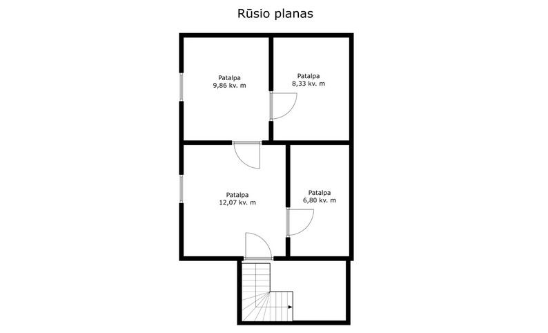I&scaron;skirtinėje vietoje, ant upės kranto parduodama sodyba su 25,35 arų sklypu, Tel&scaron;iu rajone, Kaunatavoje, Dvaro g. 3