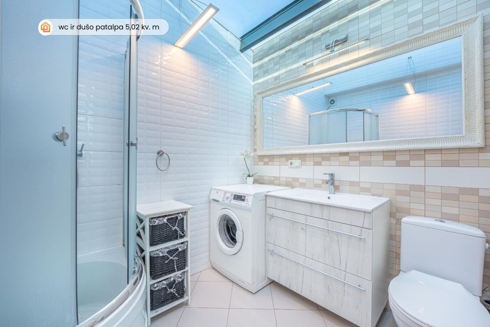IŠSKIRTINIAI MANSARDINIAI APARTAMENTAI SU ĮSPŪDINGA TERASA KLAIPĖDOS CENTRE, H.MANTO G. 31A