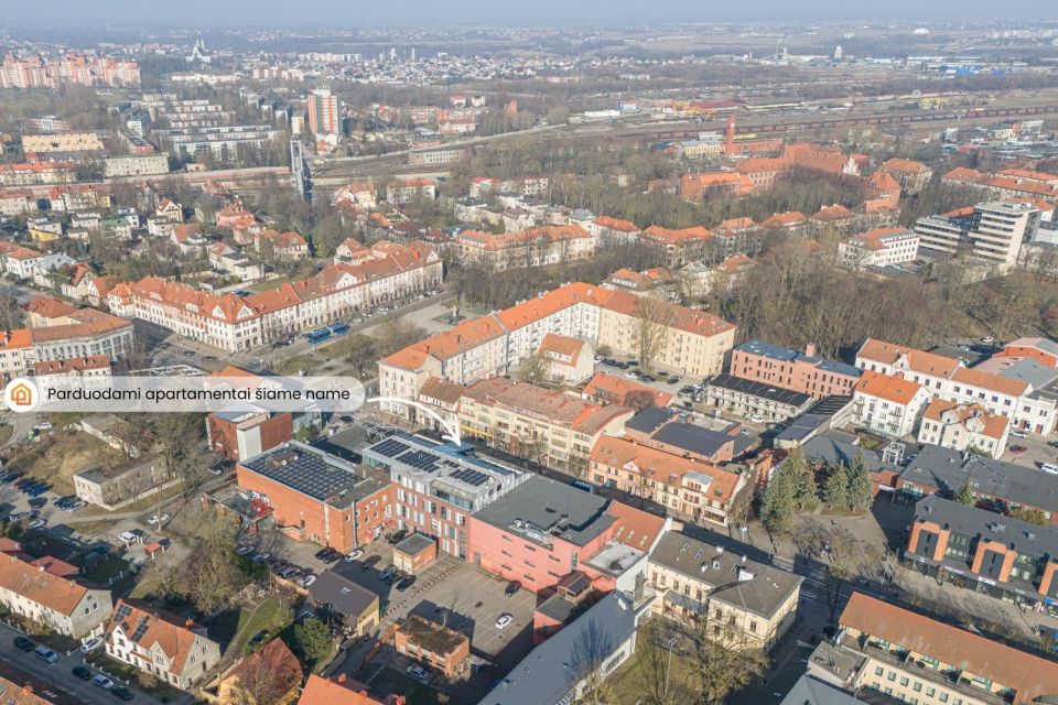 IŠSKIRTINIAI MANSARDINIAI APARTAMENTAI SU ĮSPŪDINGA TERASA KLAIPĖDOS CENTRE, H.MANTO G. 31A