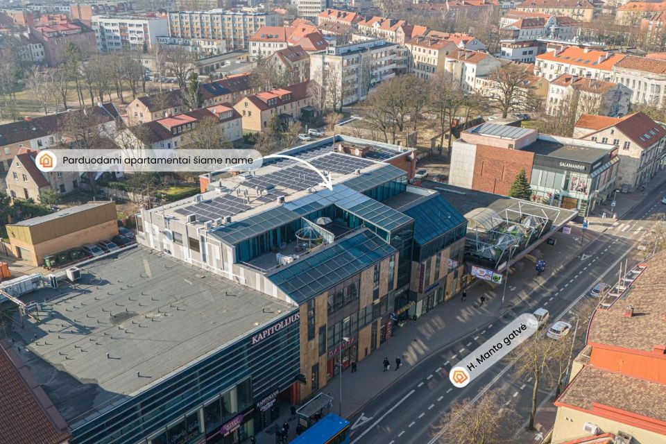 IŠSKIRTINIAI MANSARDINIAI APARTAMENTAI SU ĮSPŪDINGA TERASA KLAIPĖDOS CENTRE, H.MANTO G. 31A