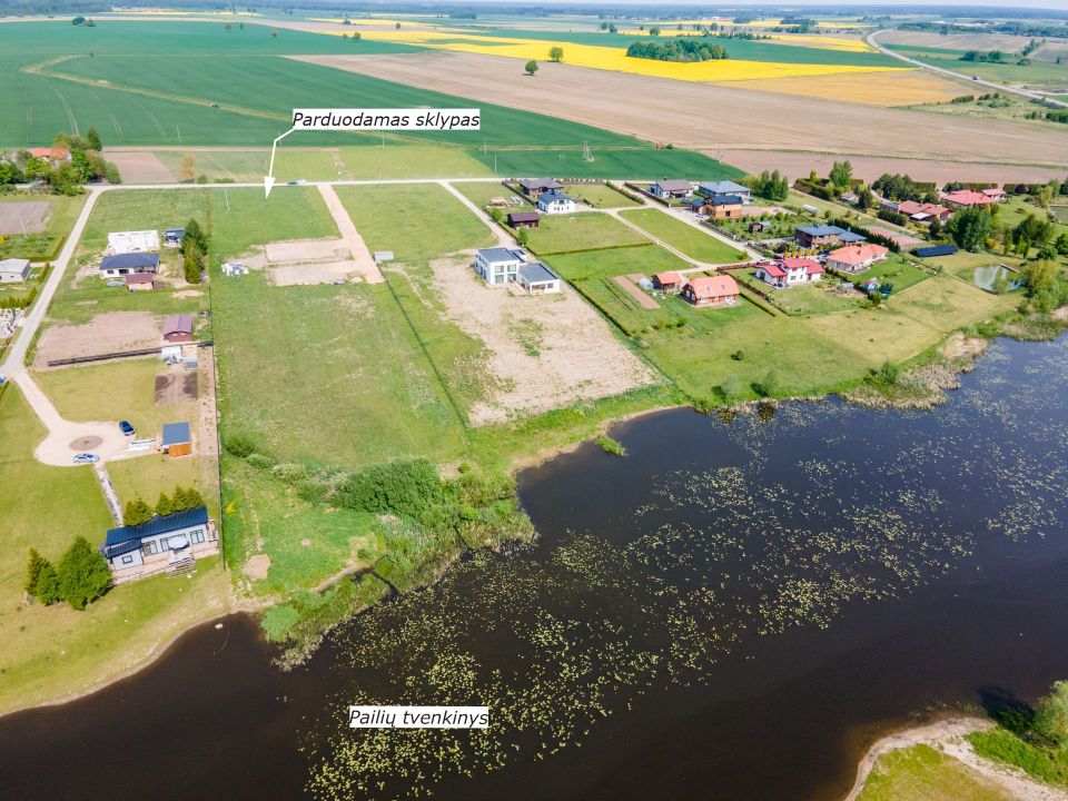 Liko paskutinis 17.77 arų sklypas. Parduodami sklypai prie vandens telkinio Šventupio g., Pailių k., Šiaulių raj.