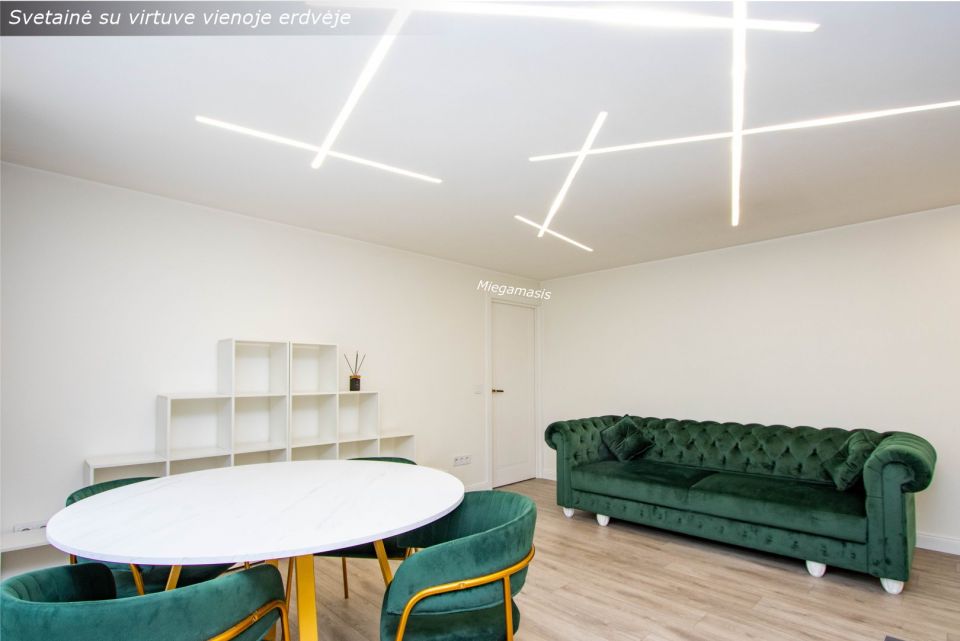 Miesto centre i&scaron;nuomojamas suremontuotas 2 kambarių butas Vasario 16-osios g. 31, &Scaron;iauliuose