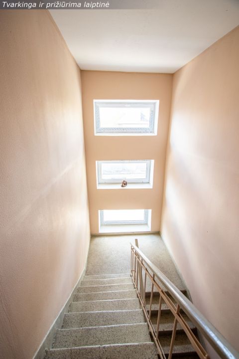 Miesto centre parduodamas erdvus vieno kambario (44,22 kv. m) butas prie pat centrinio bulvaro, Vilniaus g. 217, &Scaron;iauliuose.