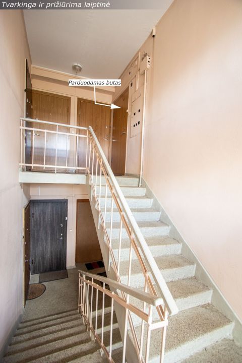 Miesto centre parduodamas erdvus vieno kambario (44,22 kv. m) butas prie pat centrinio bulvaro, Vilniaus g. 217, &Scaron;iauliuose.