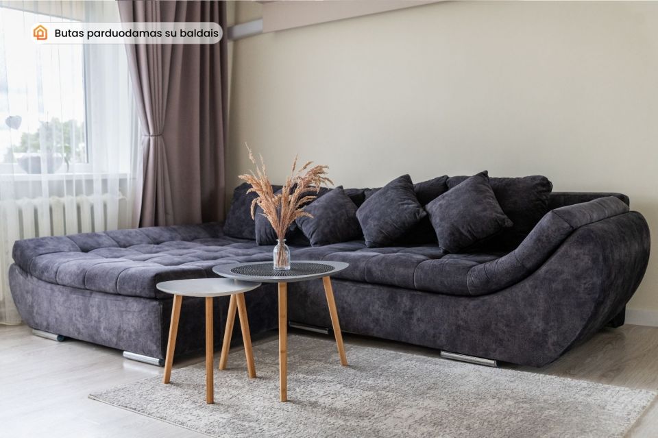 Miesto centre, parduodamas šiuolaikiško interjero 2 kambarių butas, Ežero g. 3, Šiauliuose