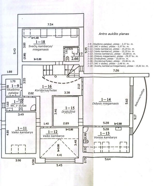 Miesto centriniame parke parduodamas kokybiškai įrengtas namas, S. Lukauskio g. 20, Šiauliuose.