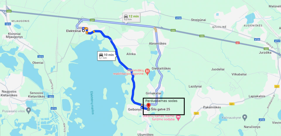 Miškų ir ežerų apsuptyje, parduodamas sodas su mūriniu nameliu, SB "Versmė", Šilo g., Geibonių k., Elektrėnų sav.