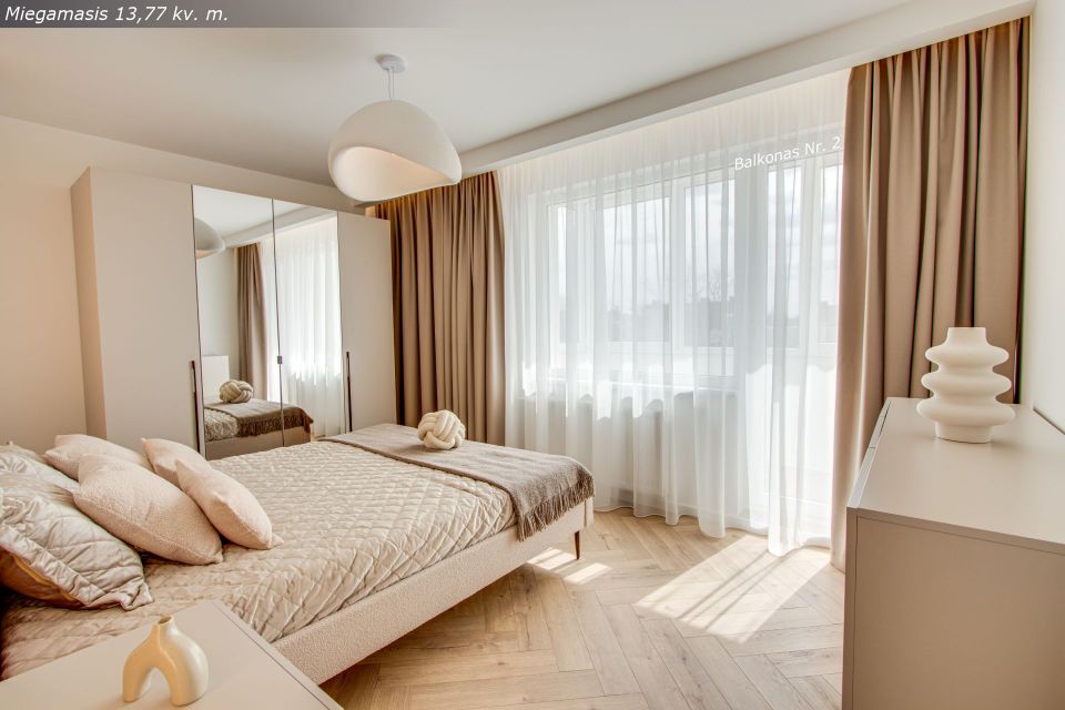 Naujai ir kokybi&scaron;kai suremontuotas 3 kambarių butas Architektų g. 6, &Scaron;iauliai.