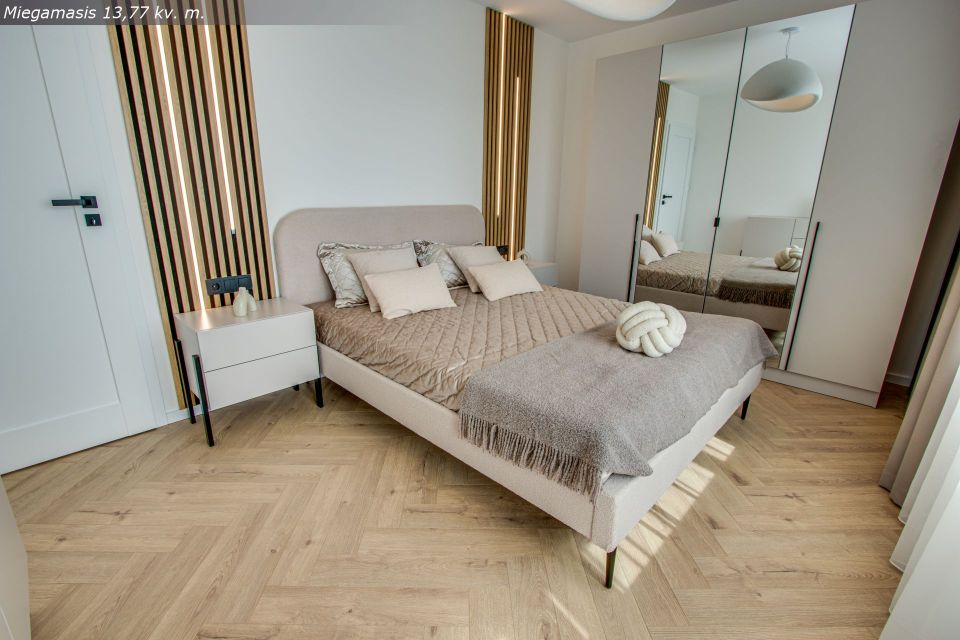 Naujai ir kokybi&scaron;kai suremontuotas 3 kambarių butas Architektų g. 6, &Scaron;iauliai.