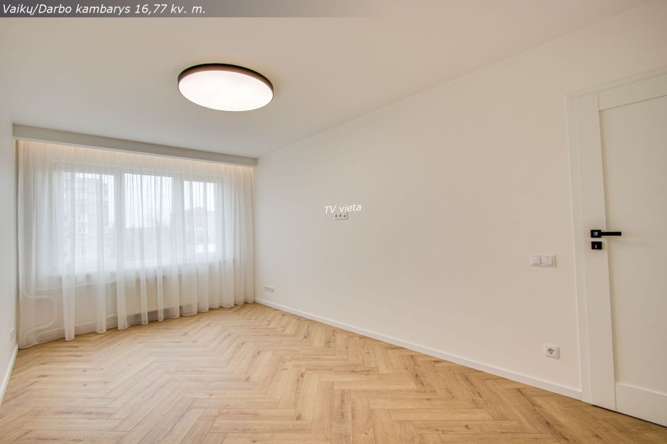 Naujai ir kokybi&scaron;kai suremontuotas 3 kambarių butas Architektų g. 6, &Scaron;iauliai.