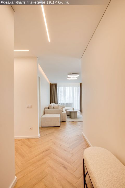 Naujai ir kokybi&scaron;kai suremontuotas 3 kambarių butas Architektų g. 6, &Scaron;iauliai.