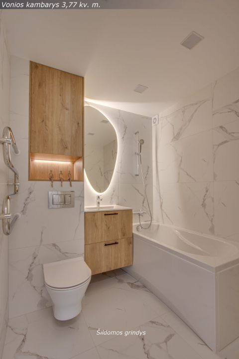 Naujai ir kokybi&scaron;kai suremontuotas 3 kambarių butas Architektų g. 6, &Scaron;iauliai.