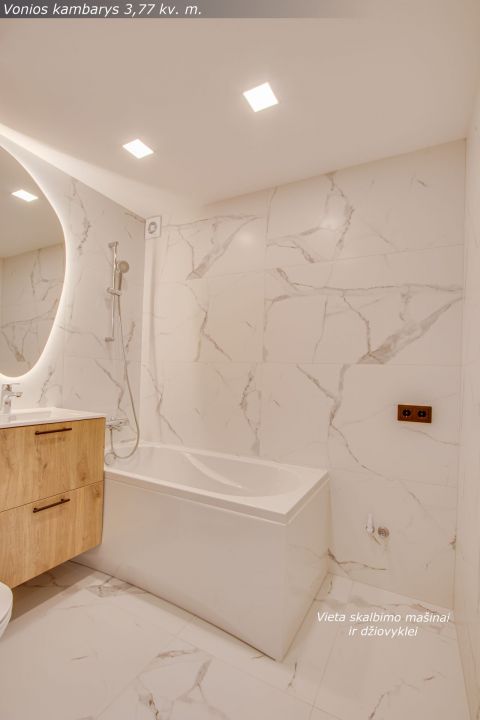 Naujai ir kokybi&scaron;kai suremontuotas 3 kambarių butas Architektų g. 6, &Scaron;iauliai.