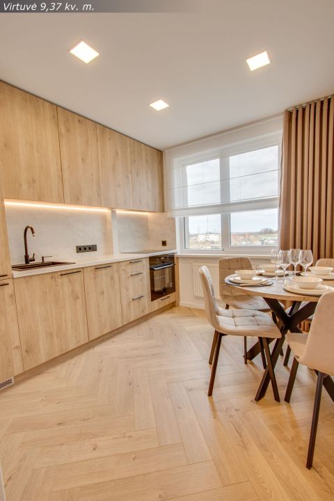 Naujai ir kokybi&scaron;kai suremontuotas 3 kambarių butas Architektų g. 6, &Scaron;iauliai.