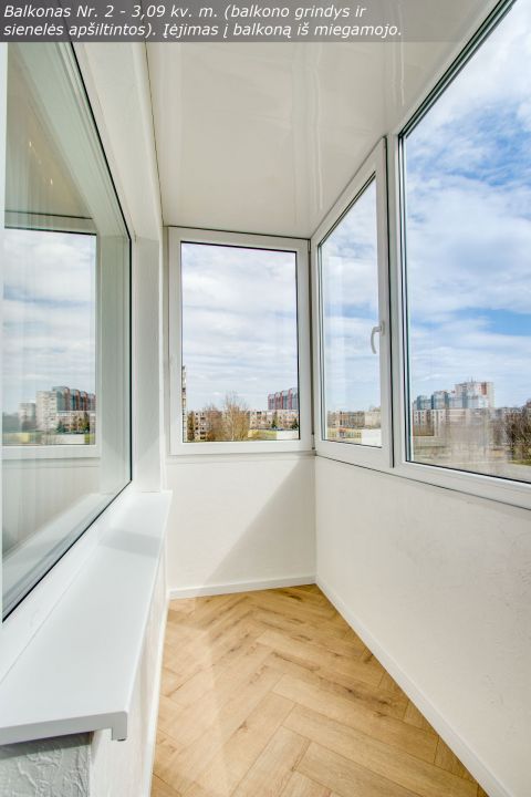 Naujai ir kokybi&scaron;kai suremontuotas 3 kambarių butas Architektų g. 6, &Scaron;iauliai.