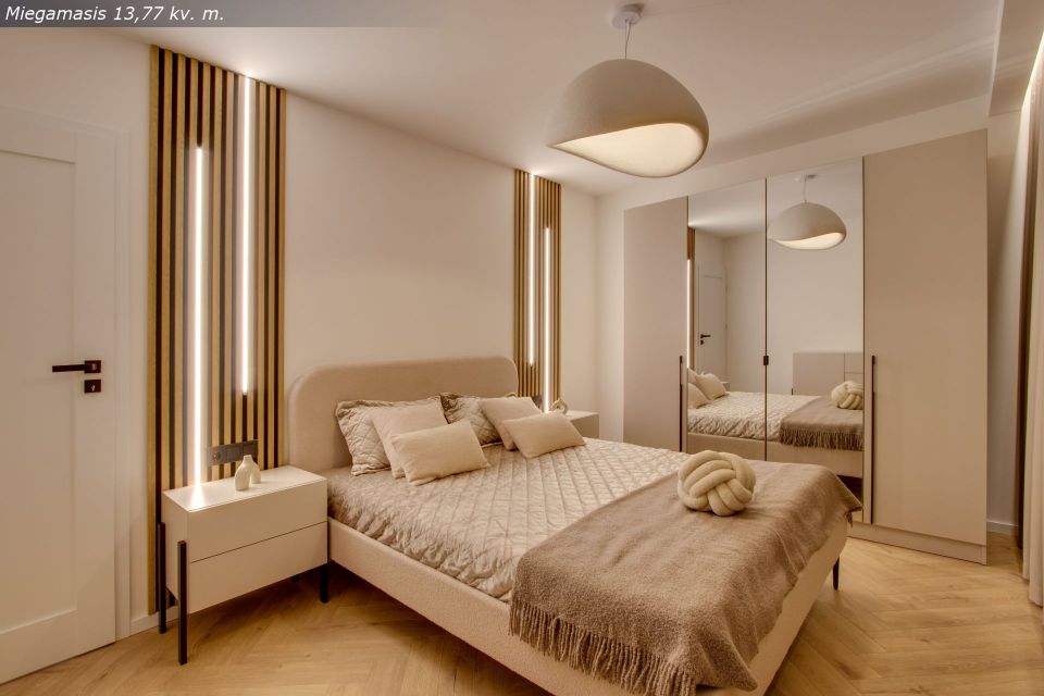 Naujai ir kokybi&scaron;kai suremontuotas 3 kambarių butas Architektų g. 6, &Scaron;iauliai.