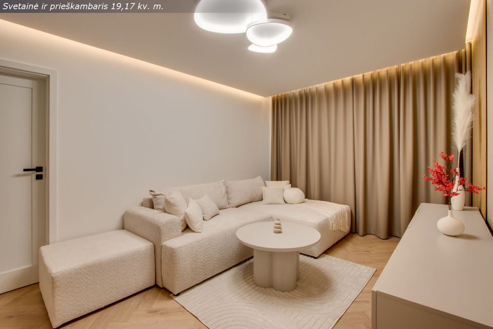 Naujai ir kokybi&scaron;kai suremontuotas 3 kambarių butas Architektų g. 6, &Scaron;iauliai.
