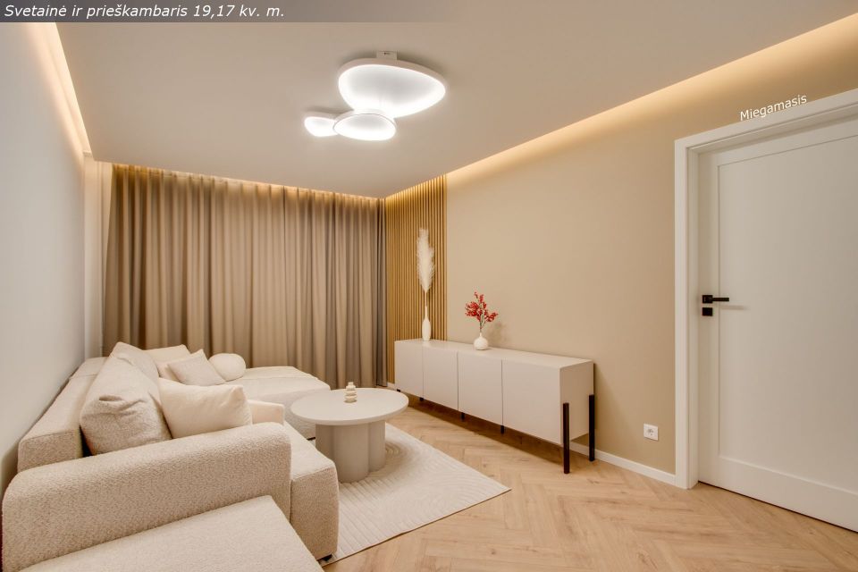 Naujai ir kokybi&scaron;kai suremontuotas 3 kambarių butas Architektų g. 6, &Scaron;iauliai.