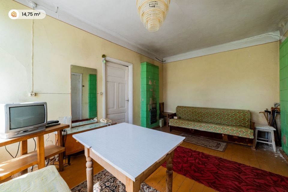 Parduodama 2 kambarių namo dalis su atskiru įėjimu Vaižganto g. 15, Panevėžyje, &scaron;alia Kristaus Karaliaus Katedros