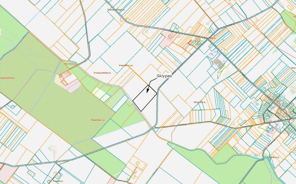Parduodama 5,20 ha žemės ūkio paskirties sklypo iš bendro 8,10ha, geras privažiavimas (sklypas randasi prie asfaltuoto kelio Gruzdžiai – Staneliai/Rudiškiai).