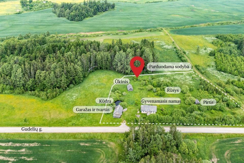 Parduodama autenti&scaron;ka sodyba gamtos apsuptyje Molėtų r., Gudelių k.