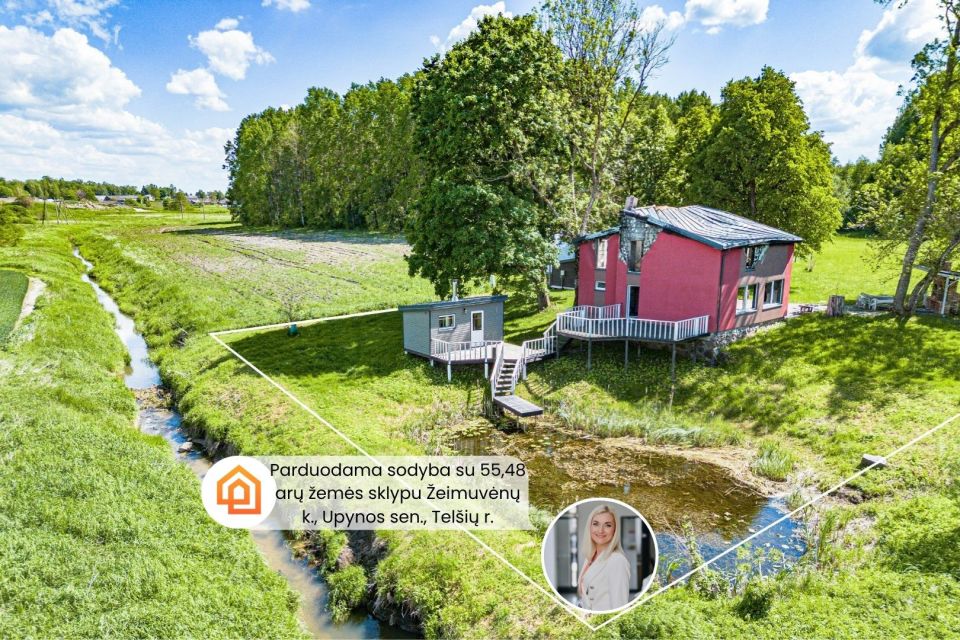 Parduodama jauki sodyba, vaizdingoje vietoje Žeimuvėnų k., Upynos sen., Tel&scaron;ių r.