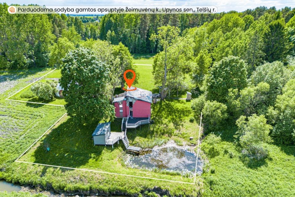 Parduodama jauki sodyba, vaizdingoje vietoje Žeimuvėnų k., Upynos sen., Tel&scaron;ių r.