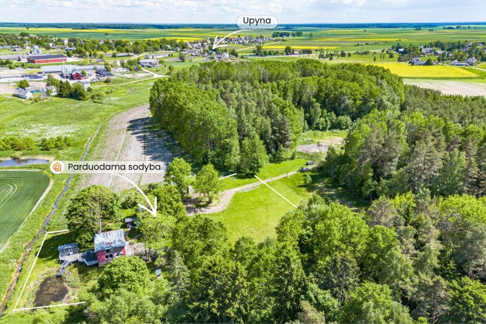 Parduodama jauki sodyba, vaizdingoje vietoje Žeimuvėnų k., Upynos sen., Tel&scaron;ių r.