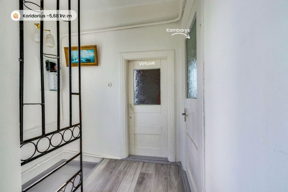 Parduodama mūrinio namo dalis su sklypo dalimi Telšiuose, Durbės g. 11