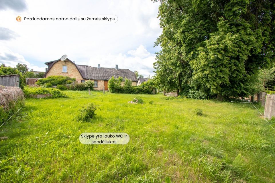 Parduodama namo dalis su erdviu 12,23 arų sklypu &Scaron;iauliuose, Medelyno mikrorajone, Mi&scaron;ko g. 37C, &Scaron;iauliai