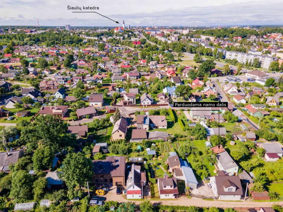 Parduodama namo dalis šalia miesto centro, Kalniuko mikrorajone, Nidos g. 16, Šiauliai!
