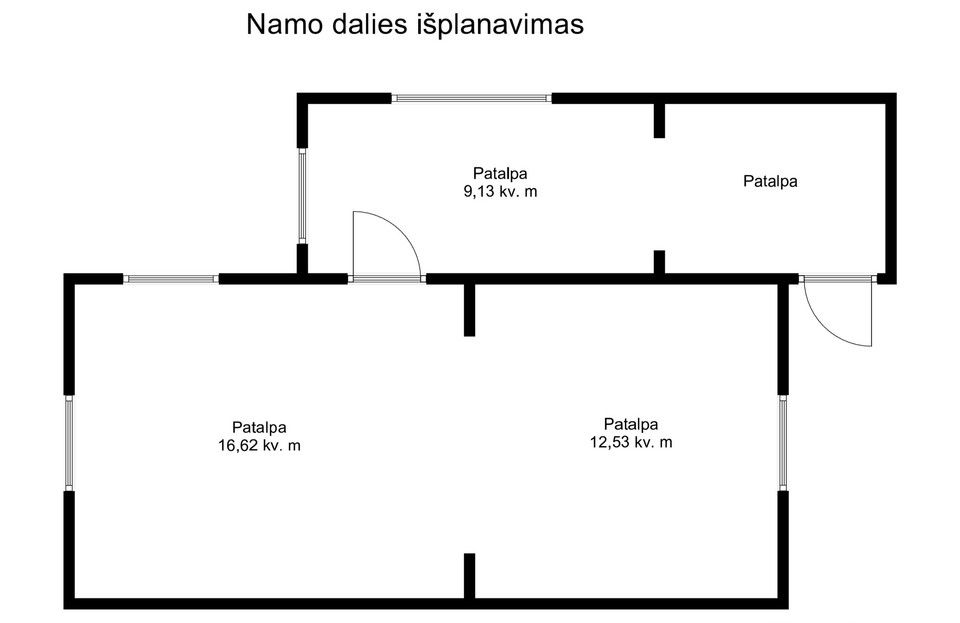 Parduodama namo dalis su sklypo dalimi &Scaron;iauliuose, Kretingos g. 13A, &Scaron;iauliai.
