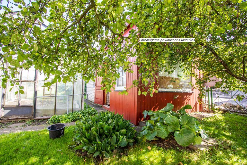 Parduodama ½ (pusė) mūrinio namo dalis su 8,32 arų (iš bendro 15,57 a.) sklypu Užuovėjos g. 8, Ginkūnų k., Šiaulių r.