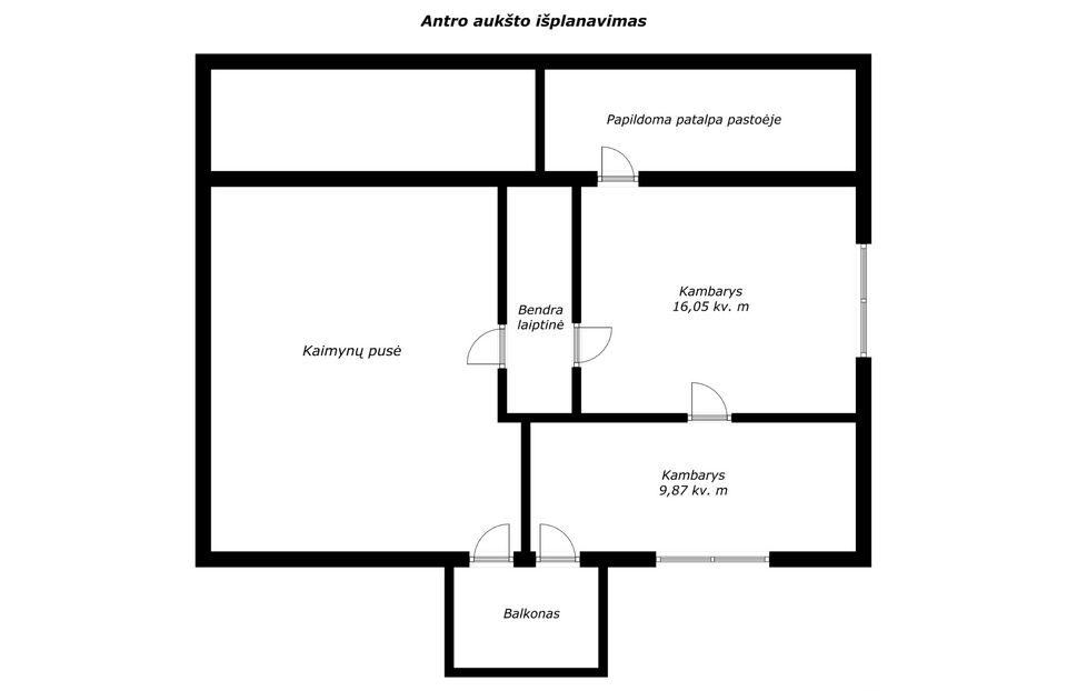 Parduodama &frac12; (pusė) mūrinio namo dalis su 8,32 arų (i&scaron; bendro 15,57 a.) sklypu Užuovėjos g. 8, Ginkūnų k., &Scaron;iaulių r.